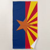 Arizona State  Flag Image ビーチタオル (正面)