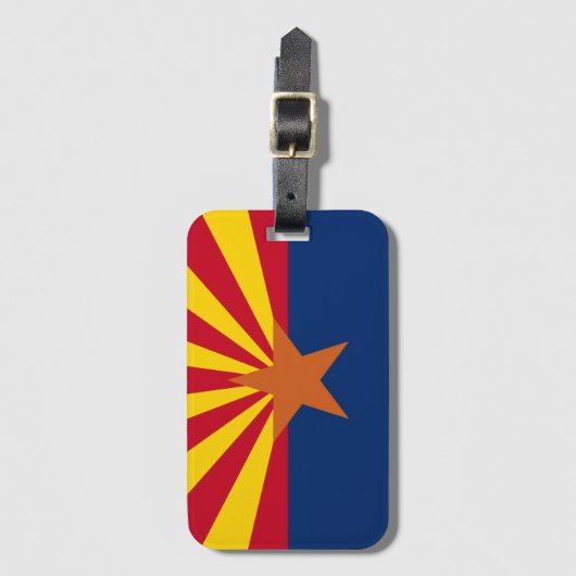 Arizona State  Flag Image ラゲッジタグ (正面縦)
