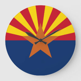 Arizona State Flag Image ラージ壁時計