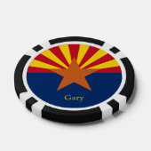 Arizona State Flag Image Personalize Name ポーカーチップ (シングル)