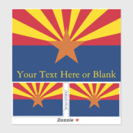 Arizona State Flag Image Personalize Text シール
