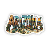 Arizona Sunset Desert Sticker | Arizona Sticker シール