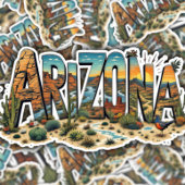 Arizona Sunset Desert Sticker | Arizona Sticker シール