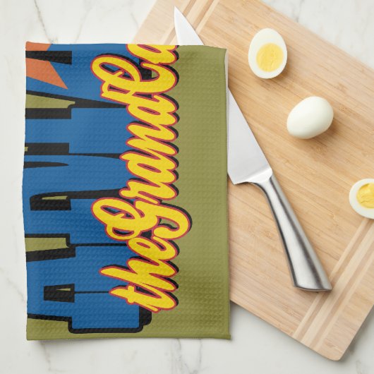 Arizona the Grand Canyon State キッチンタオル (四つ折り)