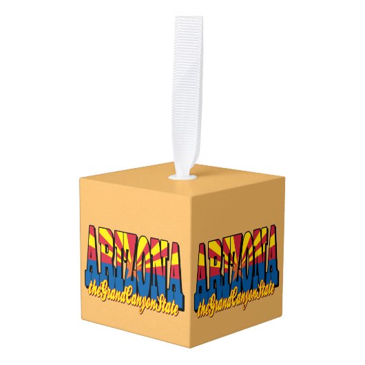 Arizona the Grand Canyon State キューブオーナメント (正面アングル)