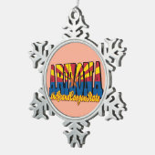 Arizona the Grand Canyon State スノーフレークピューターオーナメント (右)