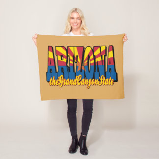 Arizona the Grand Canyon State フリースブランケット
