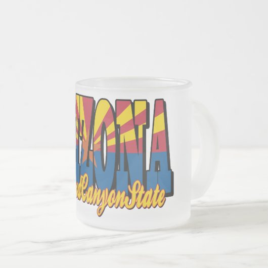 Arizona the Grand Canyon State フロストグラスマグカップ (正面右)