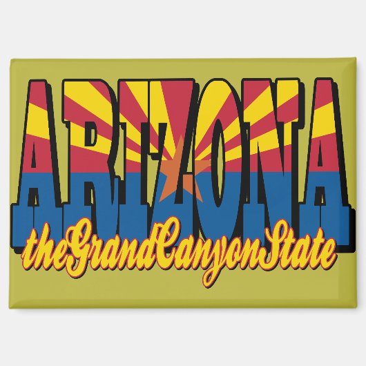 Arizona the Grand Canyon State マグネット (正面)