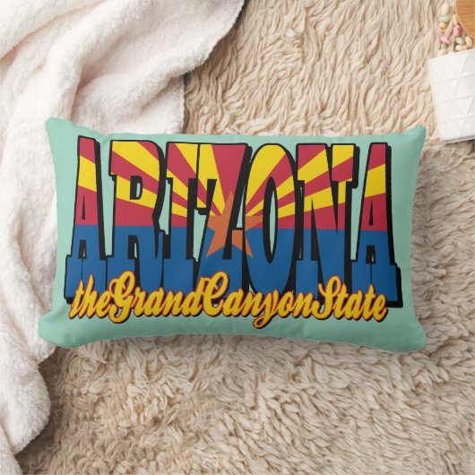 Arizona the Grand Canyon State ランバークッション (ブランケット)
