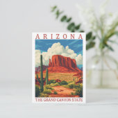 Arizona the Grand Canyon State USA Travel Place ポストカード (スタンド正面)