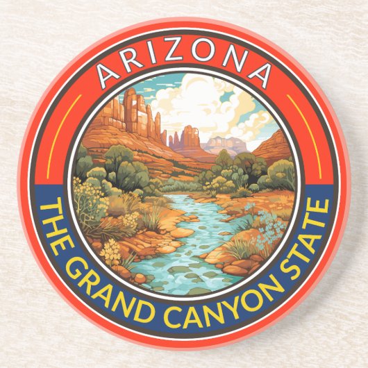 Arizona Travel Art Badge コースター (正面)