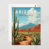 Arizona Travel Art Vintage ポストカード (正面/裏面)