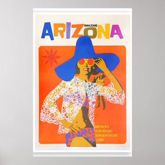 Arizona Travel Poster Retro Art Print  (ZT584)a ポスター (正面)