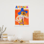 Arizona Travel Poster Retro Art Print  (ZT584)a ポスター (キッチン)