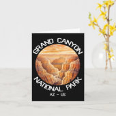 Arizona Us National Park Travel Hiking Grand Canyo カード (黄色い花)