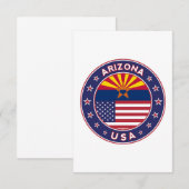 Arizona, USA states サンキューカード (正面/裏面)