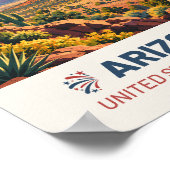 Arizona USA – Vintage Travel Poster ポスター (角)