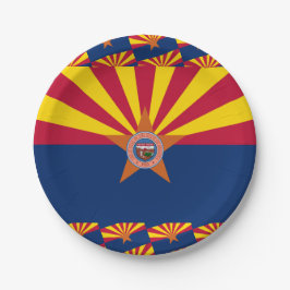 Arizonan Flag & Seal, Flag of Arizona ペーパープレート