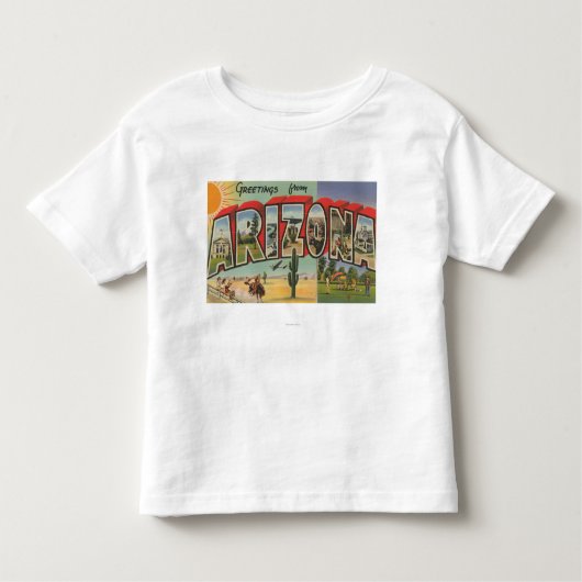 ArizonaThe SunLargeの手紙ScenesArizona トドラーTシャツ (正面)