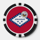Arkansan Flag & Seal, Flag of Arkansas ポーカーチップ (正面)