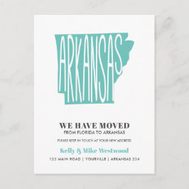 ARKANSAS新しいアドレスを移動したNew Home ポストカード