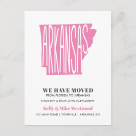ARKANSAS新しいアドレスを移動したNew Home ポストカード