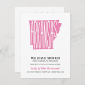 ARKANSAS新しいアドレスを移動したNew Home ポストカード (正面/裏面)