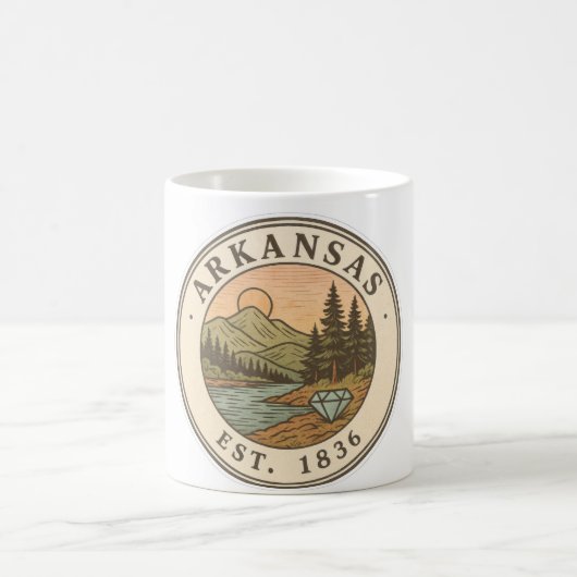 Arkansas - 1836  Mug コーヒーマグカップ (中央)