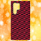 Arkansas Black and Red Check Pattern Samsung Galaxyケース
