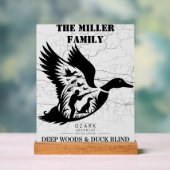 Arkansas Duck Hunting Cabin Decor Personalised アクリルサイン (ニュートラル)