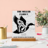 Arkansas Duck Hunting Cabin Decor Personalised アクリルサイン (ウェディング)