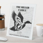 Arkansas Duck Hunting Cabin Decor Personalised 台座サイン (インサイチュ)