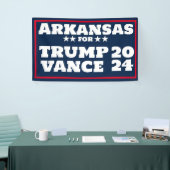 Arkansas for Trump Vance 2024バナー 横断幕 (トレードショー)