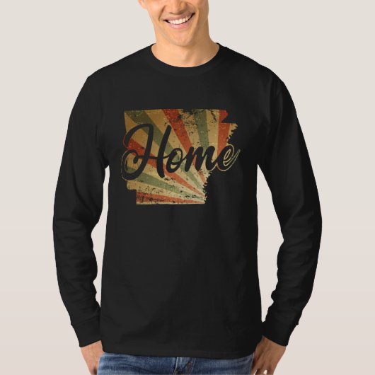 Arkansas Home Map Outline USA America Tシャツ (正面)