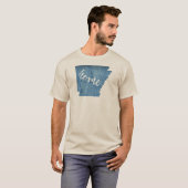 Arkansas Home Wood Grain Tシャツ (正面フル)