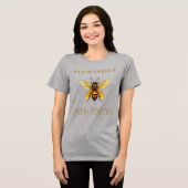 Arkansas Honey Bee Design トライブレンドＴシャツ (正面全面)