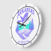 Arkansas Natural State Timepiece ラージ壁時計 (傾斜)