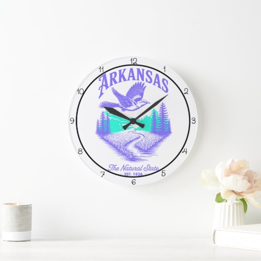 Arkansas Natural State Timepiece ラージ壁時計 (ホーム)