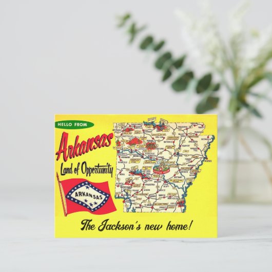 Arkansas - New Home Postcard  ポストカード (スタンド正面)