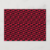 Arkansas Pattern Red and Black ポストカード (正面)