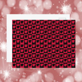 Arkansas Pattern Red and Black ポストカード