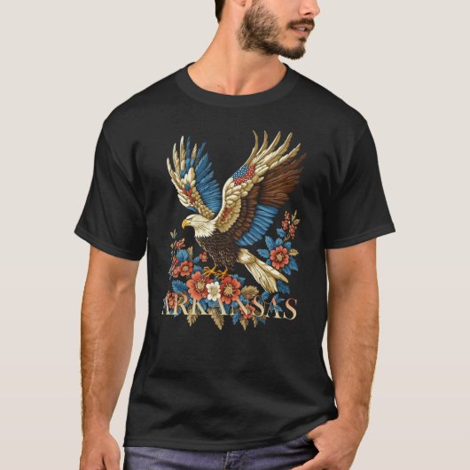 Arkansas Pride Eagle Design Tシャツ (正面)
