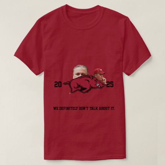 Arkansas Razorbacks 2025 Tシャツ (デザイン正面)