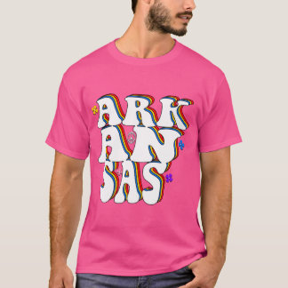 Arkansas Retro Hippie 70s Flower Power Design Prem Tシャツ
