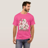 Arkansas State Apple Blossom Flower Watercolor Sti Tシャツ (正面フル)