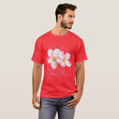 Arkansas State Apple Blossom Flower Watercolor Sti Tシャツ (正面フル)