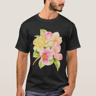 Arkansas State Apple Blossom Flower Watercolor Sti Tシャツ