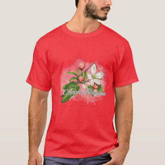 Arkansas State Apple Blossom Flower Watercolor Sti Tシャツ