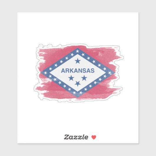 Arkansas state flag brush stroke, Arkansas シール (シート)